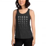 Mad Over Shirts I Lift Slices of Pizza to My Mouth Unisex Premium Racerback Tank top