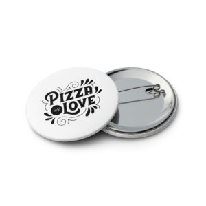 (5 pack) Pizza is Love Pin Buttons