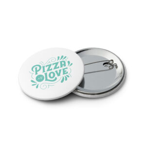 (5 pack) Pizza is Love Pin Buttons
