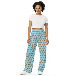 Pixel Pizza Lounge Pants — Cosmic Slice (Blue Edition)