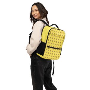 Pixel Pizza Utility Backpack — Electric Slice (Yellow Edition)